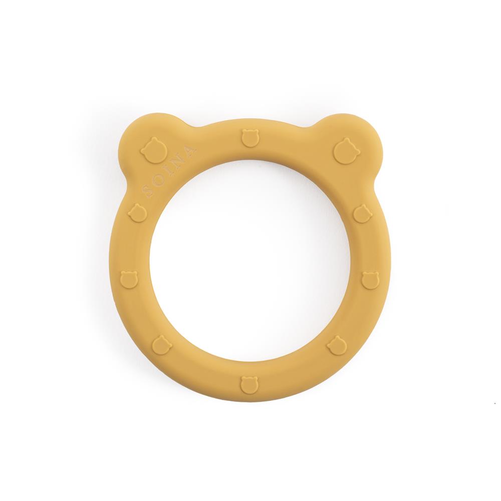 SOINA silicone teething ring Noam, ocre