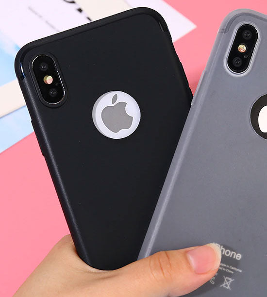 iPhone X Schutzhülle iPhone Silikon Case, schwarz