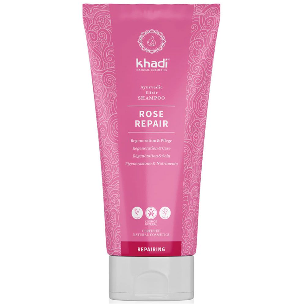 Khadi Rose Hair Repair Shampooing ayurvédique, 200 ml