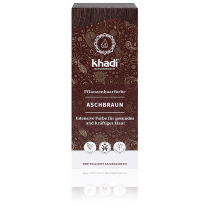 khadi Pflanzenhaarfarbe Aschbraun, 100 g