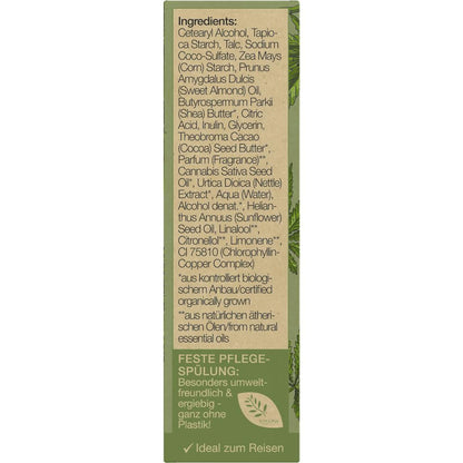 Logona Après-shampooing solide chanvre et ortie, 60 g