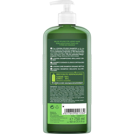 Shampooing de soin Logona ortie, 750 ml