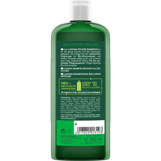 Shampooing de soin Logona ortie, 500 ml