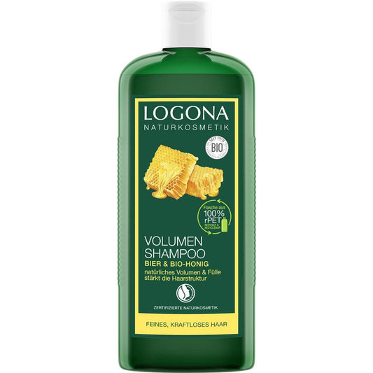 Logona Shampooing Volume Bière &amp; Miel, 500 ml