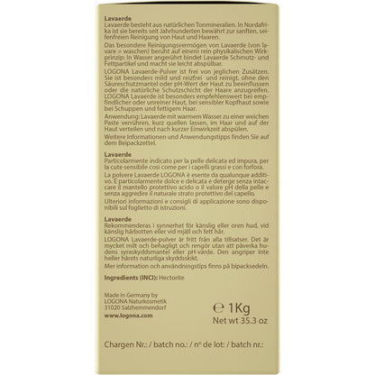 Poudre d'argile de lave Logona, 1 kg