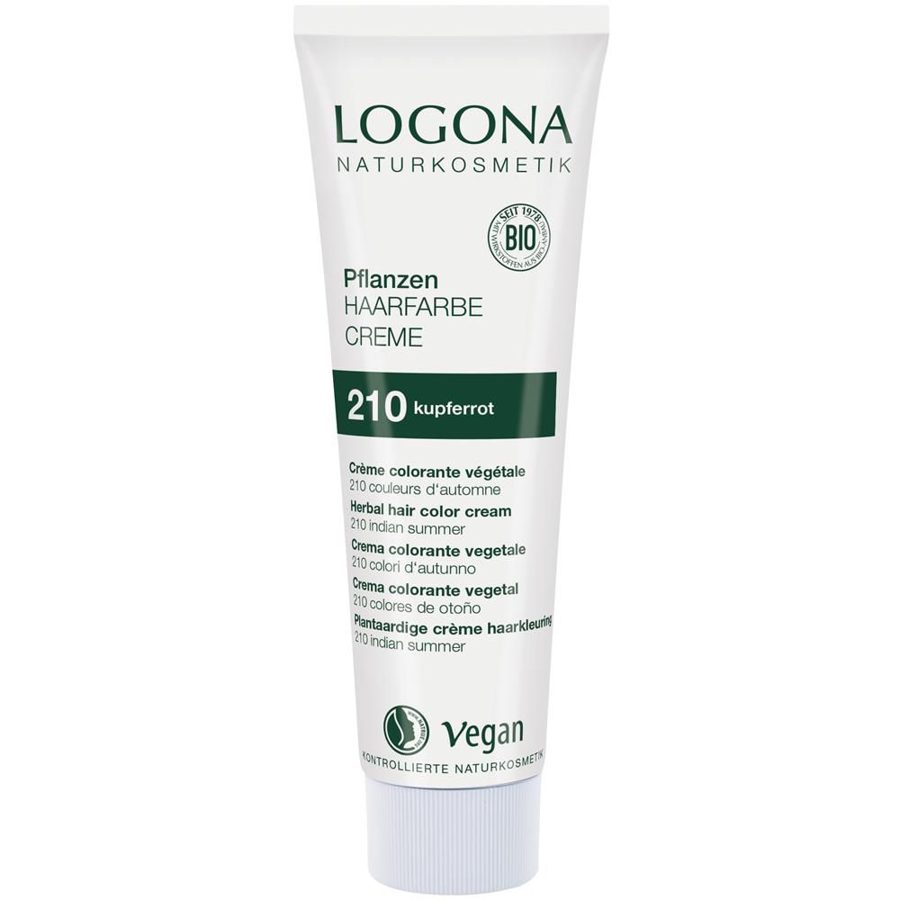 Logona herbal hair colour cream, copper red 210, 150 ml