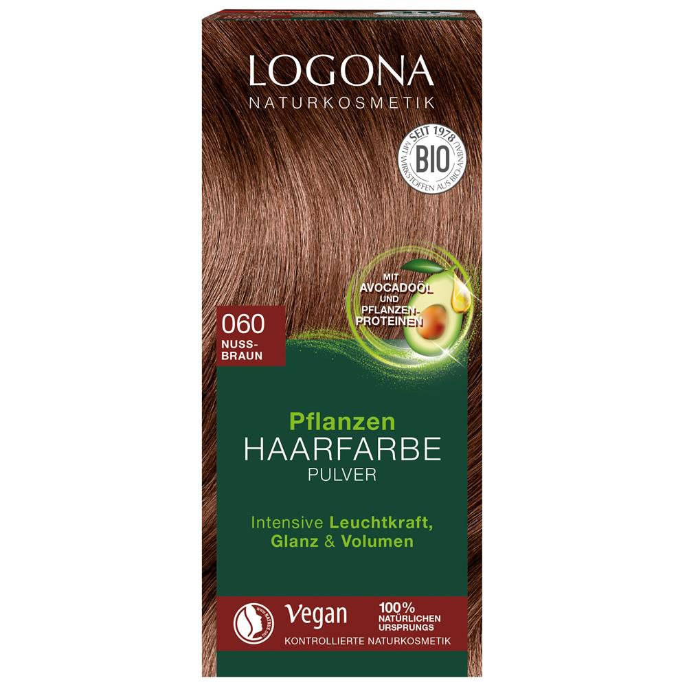 Poudre de coloration végétale Logona - brun ambré, 100 g