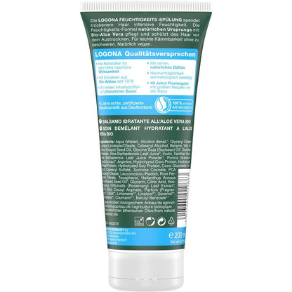 Logona Conditioner Après-shampooing hydratant à l'aloe vera, 200 ml