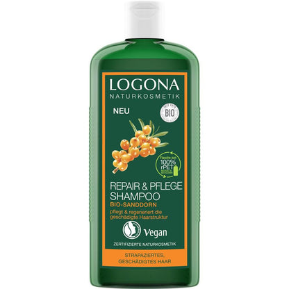 Logona Shampooing Réparation et Soin à l'Argousier, 250 ml