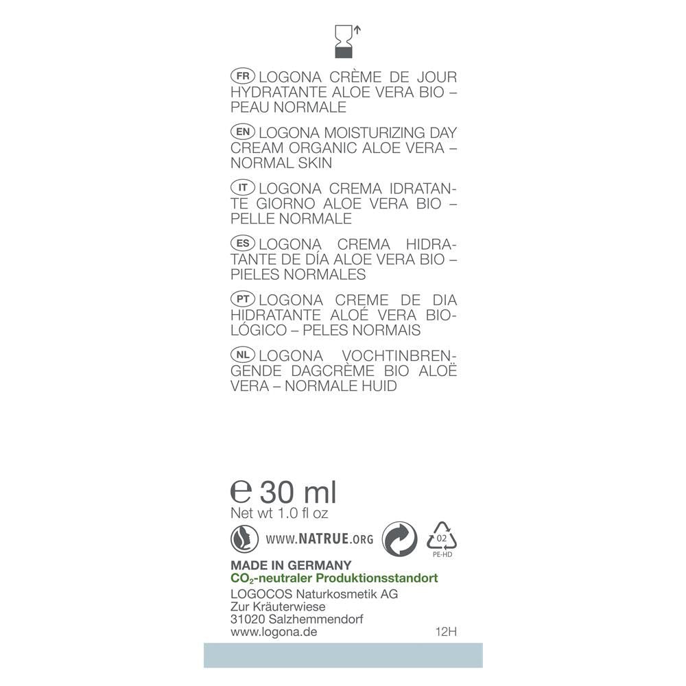 Logona Aloe Vera Tagescreme feuchtigkeitsspendend, 30 ml