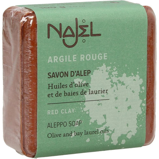 Najel Savon d`Alep - Peeling soap with red clay, 100 g