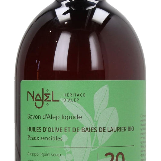 Najel Aleppo liquid soap 20% laurel oil, 500 ml