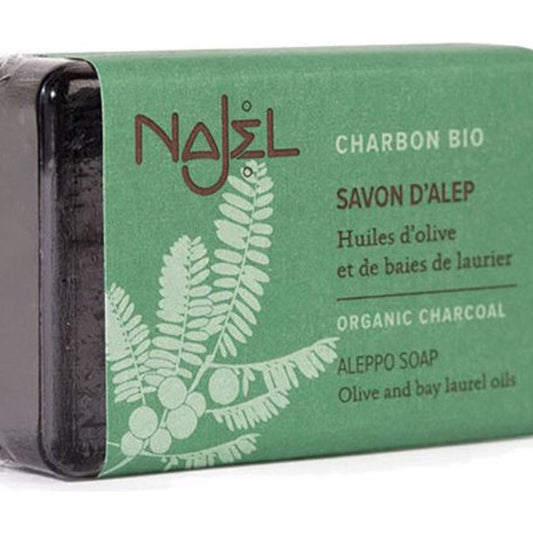 Najel Aleppo Soap with Activated Charcoal, 100 g