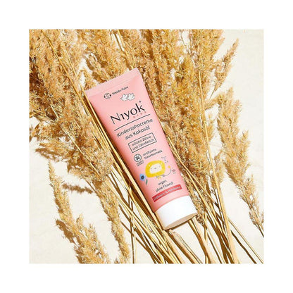 Niyok Zahncreme Kids aus Kokosöl - Erdbeere & Himbeere, 75 ml