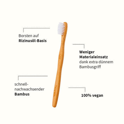 Niyok Kinder Bambus Zahnbürste - Kinder in Not