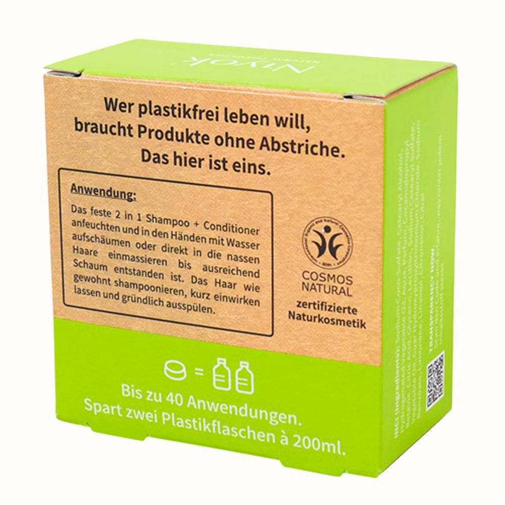 Niyok 2in1 festes Shampoo + Conditioner, Green touch, 80 g