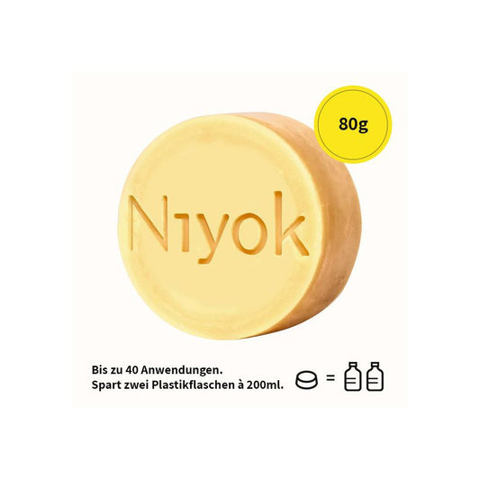 Niyok shampoing + après-shampooing solide 2en1, Vitamina, 80 g
