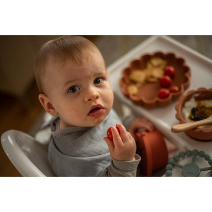 * Lot de 2 torchons d'épaule SOINA, orange/gris