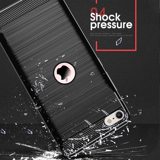 iPhone SE 2020 Carbonix-Silikon Case, schwarz