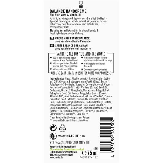 Sante Balance Handcreme, 100 ml