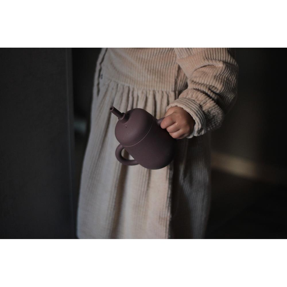 * Gobelet SOINA en silicone 3en1, aubergine