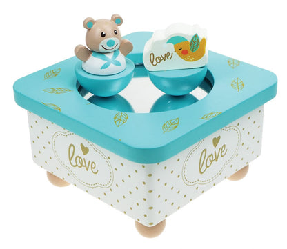 Idis Golden Bär Musik Box, blau