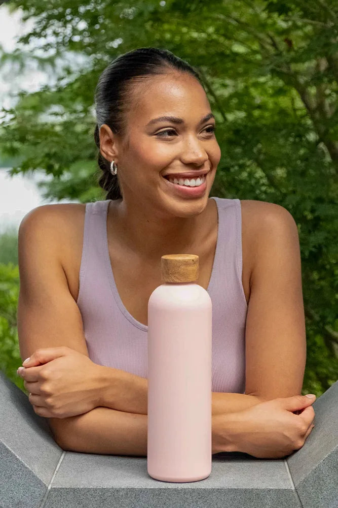 T&N Trinkflasche Edelstahl Wood Edition, 1000 ml, Nude