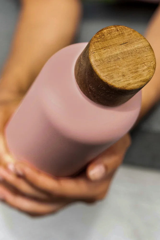 T&N Trinkflasche Edelstahl Wood Edition, 1000 ml, Nude