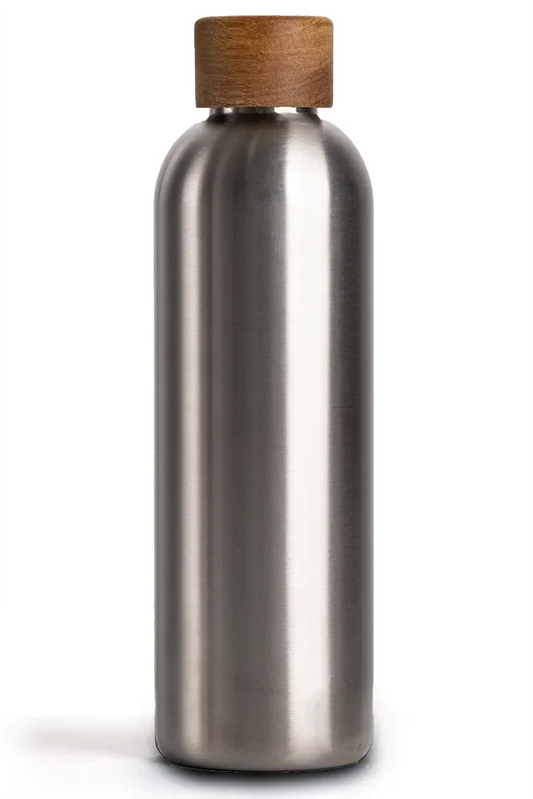 T&N Trinkflasche Edelstahl Wood Edition, 750 ml, Stainless Steel