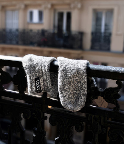 Graue Wolle Herren- & Damensocken Jet Black, Kurzsocke, 42-46