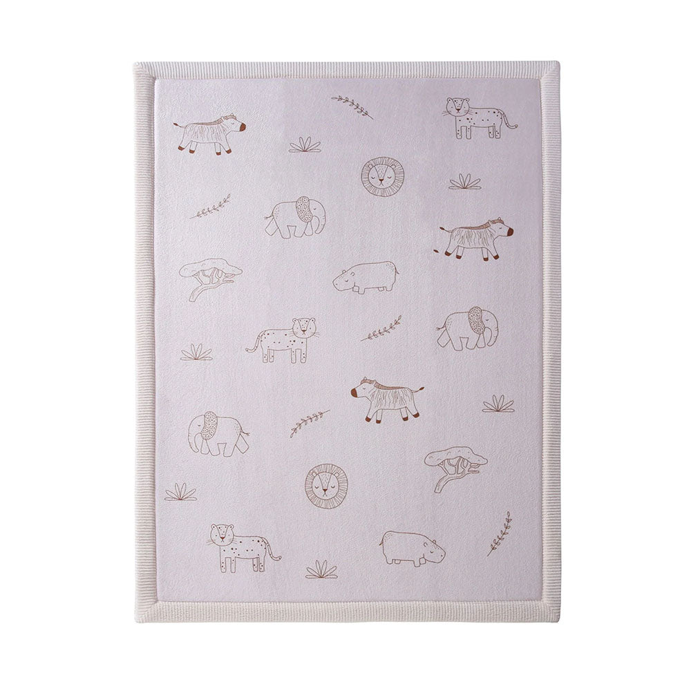 Hakuna Matte Samtmatte, Wolke Spielmatte, 1.7 x 1.2 m, Safari Animals