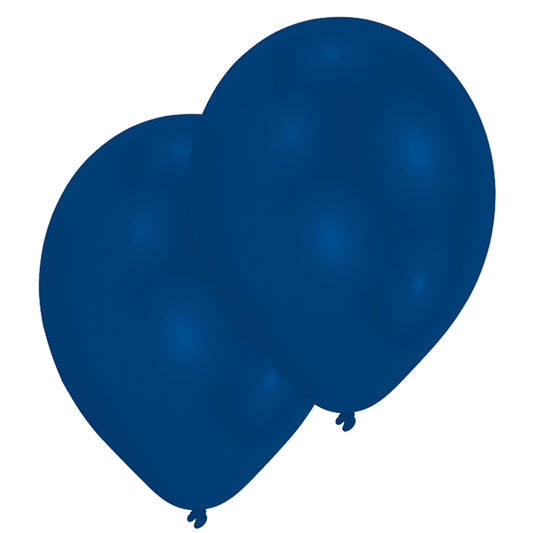10 ballons bleu roi