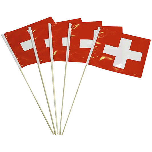 CH plastic flags, 5 pcs.