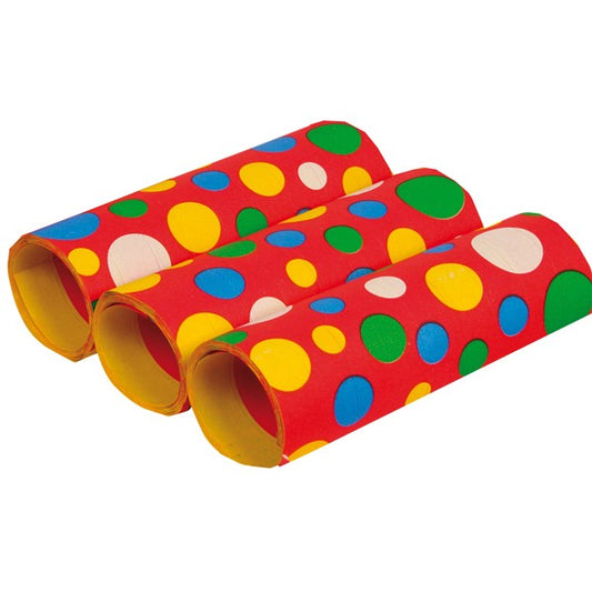 Luftschlangen Konfetti, 4 m, 3 Stück