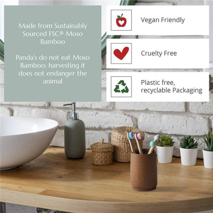 Wild &amp; Stone children's bamboo toothbrushes, soft, candy, pack of 4