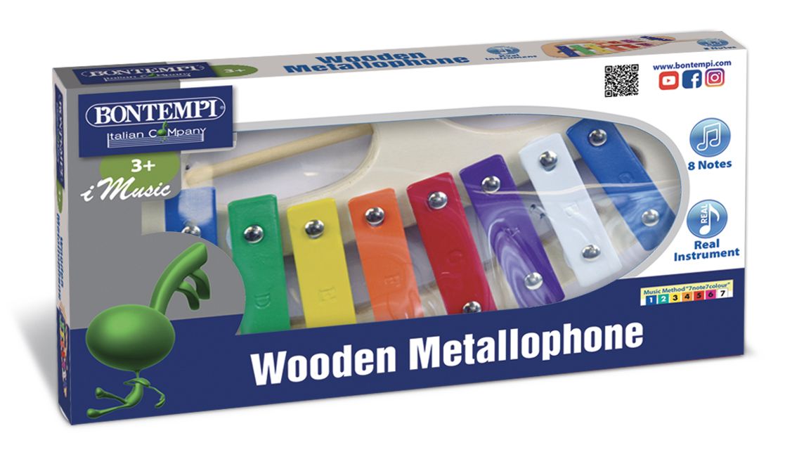 Bontempi Metallophon mit 8 Metallplättchen